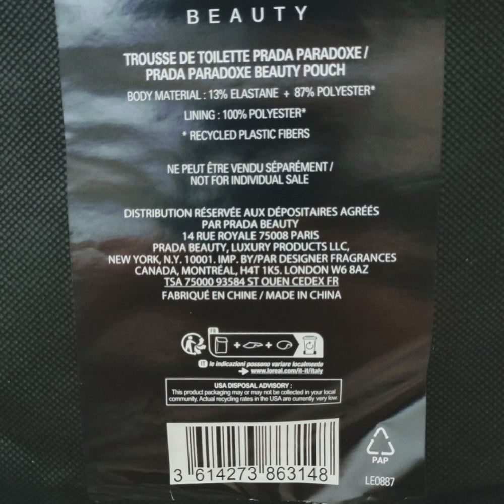 🆕 Prada Triangle Beauty Pouch w/dust bag - Picture 6 of 7